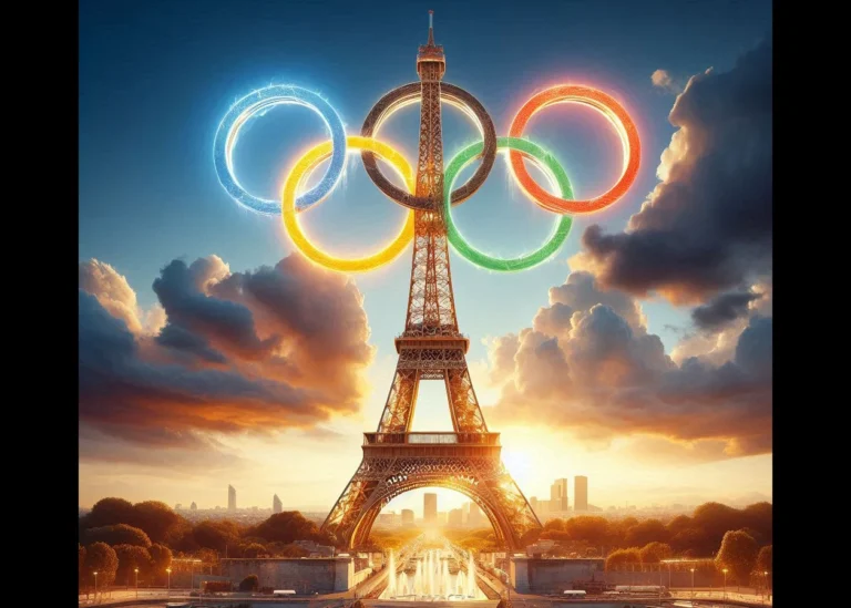 Read more about the article Paris unveils Olympic rings on Eiffel Tower ahead of Summer Olympics